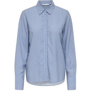Blouse - Blue Bell Stripes - Knoopsluiting - Lange Mouwen