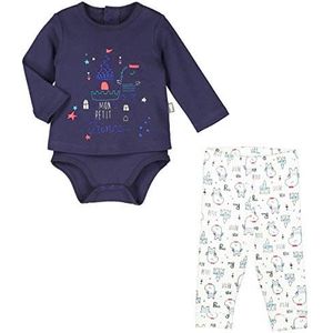 Samen baby jongens body shirt + broek kleine prinses - grootte - 9 maanden (74 cm)