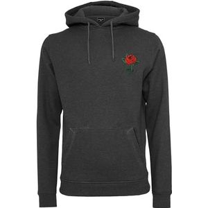 Mister Tee Rose Hoody, herentrui met capuchon, klassieke hoodie voor mannen, regular fit, maten XS - XXL, antraciet, 4XL