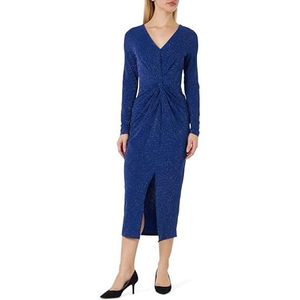 faina Dames midi-jurk met glitter 19229051, koningsblauw, S, koningsblauw, S