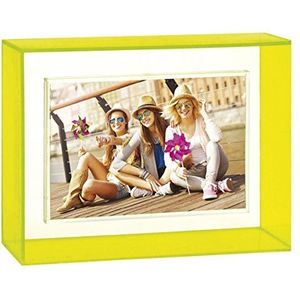 ZEP b146y Collection acryl neon fotolijst geel/wit 10 x 15 cm