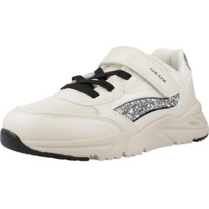 Geox - J LOFTUS Girl A - Schoenen - Ivoor/Zilver - Leer
