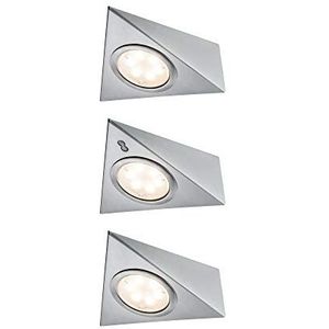 Paulmann Opbouwspot LED - met Naderingssensor - Set van 3 - Incl. LED-module - 3 X 2,8 W