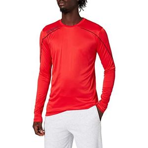 uhlsport Heren STREAM 22 shirt met lange mouwen, rood/zwart, S