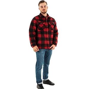 Dickies - Bovenkleding voor heren, Portland jas, gewatteerd voor meer warmte, Rood, XL