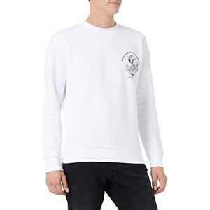 JACK & JONES Jjlimit Sweat Crew Neck Sweatshirt voor heren, wit, XL