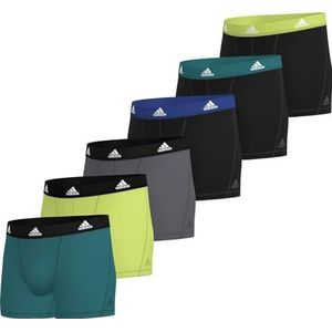 adidas Boxershorts voor heren, set van 6 stuks, comfortabel ondergoed, Meerkleurig, L