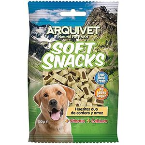 ARQUIVET Zachte snacks voor honden Duo Lams- en rijst, 14 x 100 g - Natuurlijke snacks voor honden van alle rassen - beloningen, beloningen, hondenblikjes