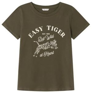 SPRINGFIELD Frqs Kakis T-shirt voor dames, kaki cris, XL