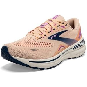 Brooks Adrenaline Gts 23 dames Hardloopschoen, Apricot Estate Blue Orchid, 40.5 EU