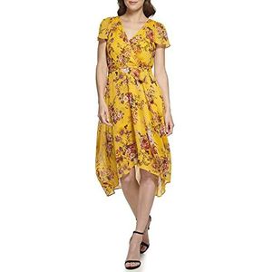 DKNY Dames Dd2g9154-7gm-8 jurk, goud multi, 38, Goud multifunctioneel, 38