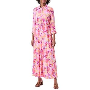 YAS SAVANNA Lange Shirt Dress S. NOOS, Pastel Lavender/Aop: tropisch, S