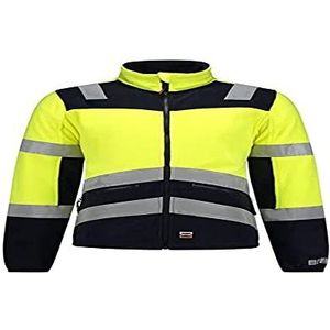 Tricorp 403013 Safety Multinorm bicolor fleece jas, 60% modacryl/39% katoen/1% resten, 300g/m², fluorgele inkt, maat XL