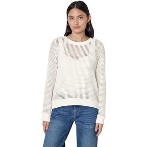 Street One - Studio - Shirt - Wit - Met Structuur en Gebreide Look