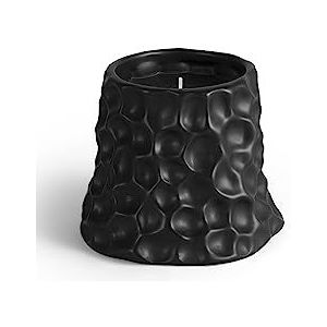 Printworks Geurkaars in zwarte keramische pot in de vorm van elementen, met sojawas, afmetingen: 10 x 13 cm, PW00547