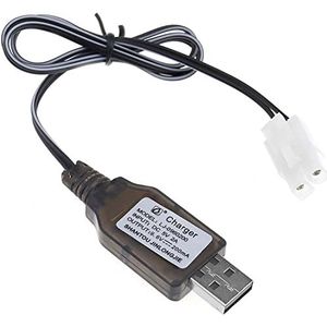 YUNIQUE NEDERLAND 1 Stuk 9.6 V Ni-MH Ni-CD Oplaadbare Batterij 200 mA USB Power DC Charger 5 V-connectorlader met L6.2-2P-aansluiting voor rc-afstandsbediening autoboottank