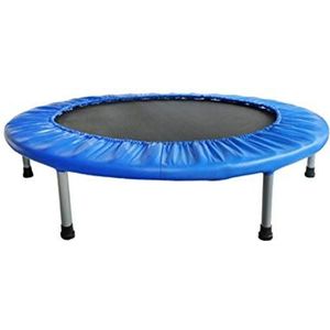 FA Sports FlyJump Fit Tiny Indoor Fitness Trampoline voor volwassenen, uniseks, zwart, blauw, Ø 102 cm x 22 cm