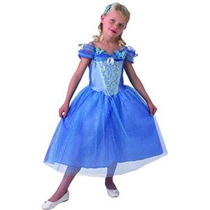 Disney - Prinsessen kostuum Cinderella Live Action, voor meisjes, blauw (Rubie 's 610777) Small blauw