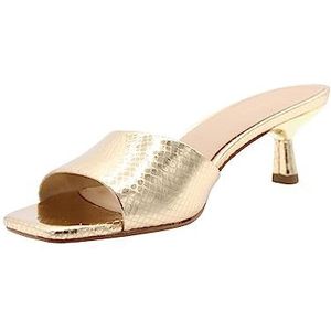 Michael Kors Amal Kitten Sandalen voor dames, gouden schoppen, 42.5 EU