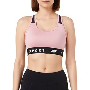 4F Sport Bra F051 lichtroze, maat XS voor dames, Lichtroze, XS