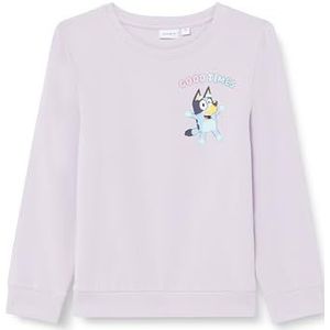 NAME IT Meisjes Nmfappa Bluey Sweat Unb Sky sweatshirt, orchid petal, 98