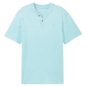 TOM TAILOR Heren T-shirt, 34921 - Caribbean Turquoise, L