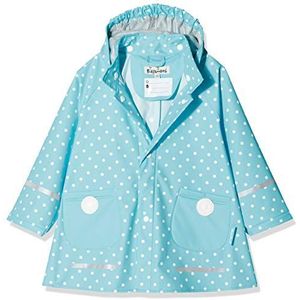 Playshoes - Regenjas voor kinderen - Stippen - Turquoise - maat 86cm