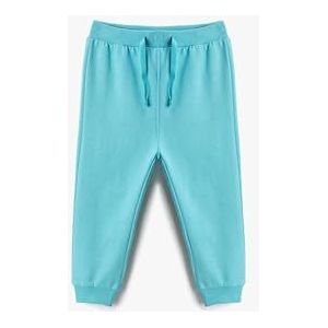 Koton Baby-jongens Basic Jogger Trekkoord Elastische Tailleband Sweatpants, Mint (Mnt), 9-12 Maanden