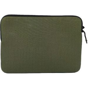 Friendly License Neopreen hoes, olijfgroen, compatibel met MacBook 13 inch en 13,3 inch, laptophoes compatibel met Mac, bescherming tegen krassen en vuil