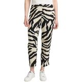 TOM TAILOR - 38070 - Losse Slim Broek - Abstract Beige Zebra