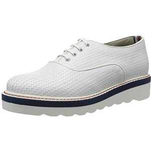 Tommy Hilfiger P1285aulina 2a Derby voor dames, Wit Wit 100, 38 EU