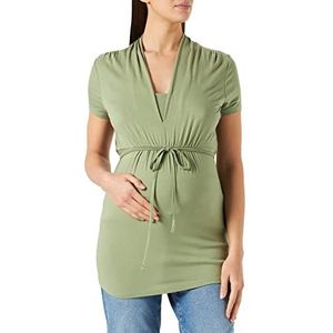 ESPRIT Maternity Dames Nursing Short Sleeve T-Shirt, Real Olive-307, XL