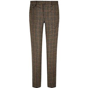 Hackett London W Gunclub Overchk TRS Pants voor heren, 8 bruin/groen, 36
