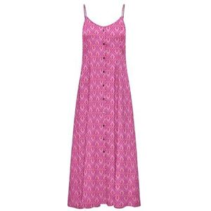 ONLY Dames Onlnova Life Vis Gigi Long Dress AOP, fuchsiapaars, XL