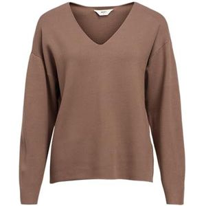 Gebreide Trui - V-hals - Lange Mouwen - Regular Fit - Zwart - LENZING™ ECOVERO™