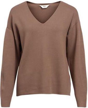 Gebreide Trui - V-hals - Lange Mouwen - Regular Fit - Zwart - LENZING™ ECOVERO™