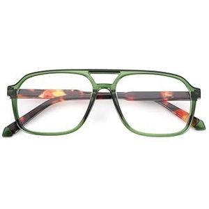 Corpo-otto Power Leesbril, Groene schildpad, 3 Diottria