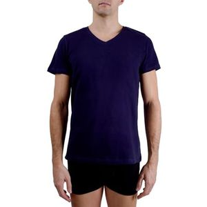 pierre cardin underwear T-shirt voor heren, katoen, Signature T-shirt, V-hals met borduurwerk, grijs, Marineblauw, L