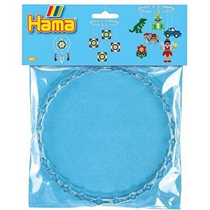 Hama Perlen 491 mobiele ring met diameter 18 cm voor motieven van strijkkralen, 2 stuks in transparant, accessoires, creatief knutselplezier voor groot en klein