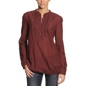 Tommy Jeans Dames lang - normale blouse, rood (assafras), 38