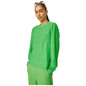 OBJECT Top OBJFEODORA van Gerecycled Polyester Lichtgroen