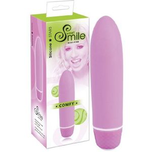 Sweet Smile Mini Comfy Krachtige mini-vibrator voor vrouwen en paren, zachte stimulator met 7 vibratieniveaus, roze