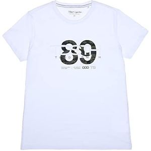 Teddy Smith T- alt MC Jr T-shirt voor jongens, Wit, 18 Jaren