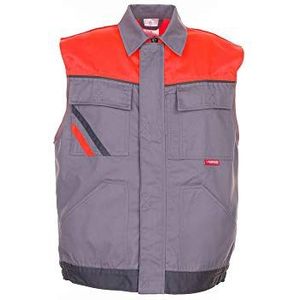 Planam vest ""Visline"", maat 4XL in zink/oranje/leisteen, 1 stuk, 2460068