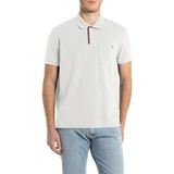 REPLAY Regular fit poloshirt voor heren, 011, natuurlijk wit., L