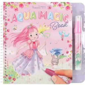 Depesche 12946 Princess Mimi - Aqua Magic kleurboek met verborgen prinsessenmotieven, creatief boek met 5 opnieuw in te kleuren pagina's en een waterpotlood