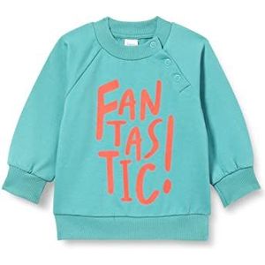 Pinokio Babyjongens met Snapls sweatshirt, Turquoise Orange Flip, 80 cm