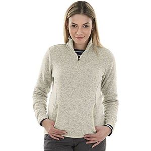 Charles River Apparel womens Heathered Fleece Pullover Sweater, Oatmeal Heather, Large US