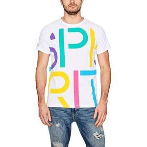 ESPRIT heren t-shirt, wit (white 100), XXL