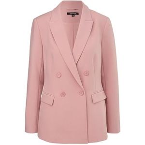 Comma Rechtvallende Blazer Lichtroze
